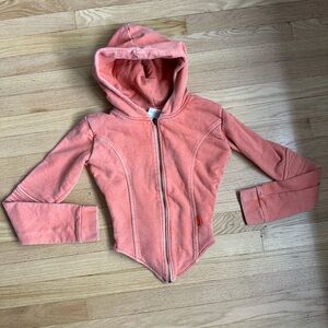 The K Label Tonik Corset Hoodie sweatshirt‎ orange size XS cropped